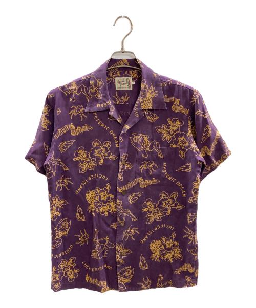 Hysteric Glamour（ヒステリックグラマー）Hysteric Glamour (ヒステリックグラマー) オープンカラーシャツ/ヒステリックグラマー/02191AH04 パープル サイズ:Sの古着・服飾アイテム