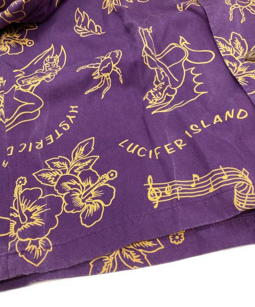 Hysteric Glamour（ヒステリックグラマー）Hysteric Glamour (ヒステリックグラマー) オープンカラーシャツ/ヒステリックグラマー/02191AH04 パープル サイズ:Sの古着・服飾アイテム