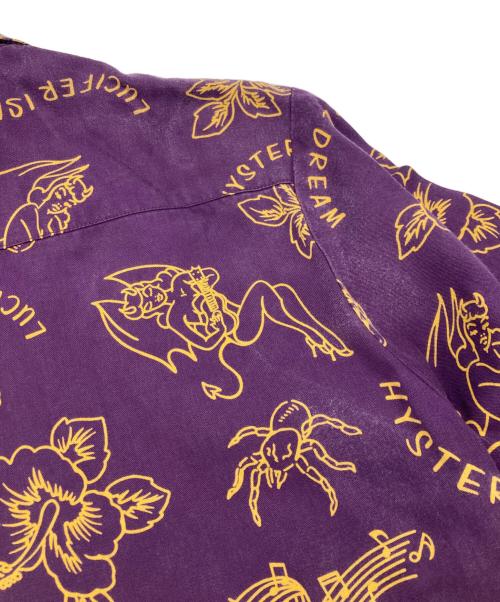 Hysteric Glamour（ヒステリックグラマー）Hysteric Glamour (ヒステリックグラマー) オープンカラーシャツ/ヒステリックグラマー/02191AH04 パープル サイズ:Sの古着・服飾アイテム