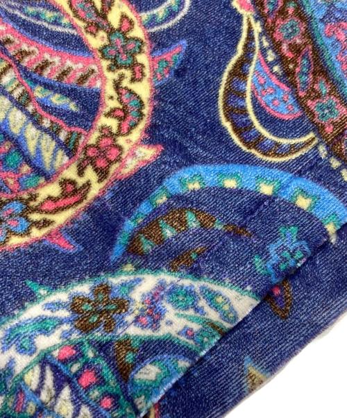 Needles（ニードルズ）Needles (ニードルズ) BEAMS BOY (ビームスボーイ) Paisley Velvet Skirt/ベロアスカート/ニードルズ/NS1569 ネイビー×ピンク サイズ:Mの古着・服飾アイテム