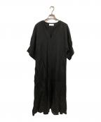 Adam et Ropeアダム エ ロペ）の古着「リネン混ワンピース」｜ブラック
