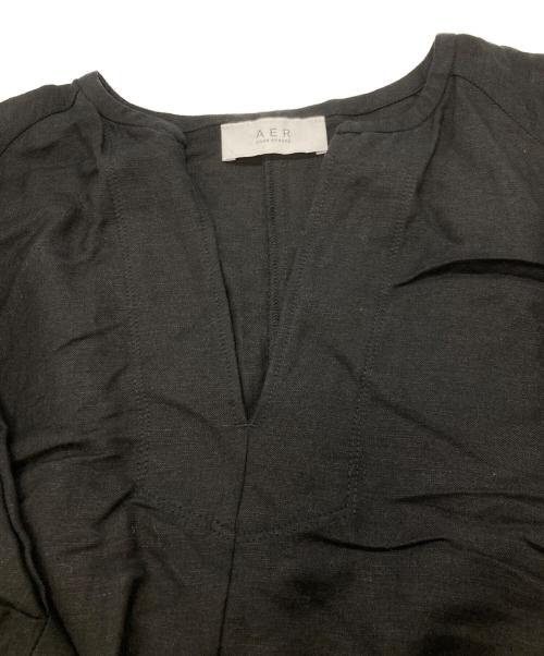 Adam et Rope（アダム エ ロペ）Adam et Rope (アダム エ ロペ) リネン混ワンピース ブラック サイズ:Freeの古着・服飾アイテム