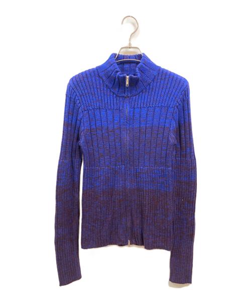 led. tokyo（レッド.トーキョー）led. tokyo (レッド.トーキョー) ジップアップニット/レッド.トーキョー ブルー サイズ:Freeの古着・服飾アイテム