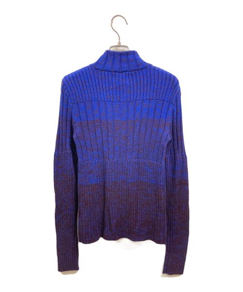 led. tokyo（レッド.トーキョー）led. tokyo (レッド.トーキョー) ジップアップニット/レッド.トーキョー ブルー サイズ:Freeの古着・服飾アイテム