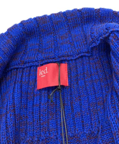 led. tokyo（レッド.トーキョー）led. tokyo (レッド.トーキョー) ジップアップニット/レッド.トーキョー ブルー サイズ:Freeの古着・服飾アイテム