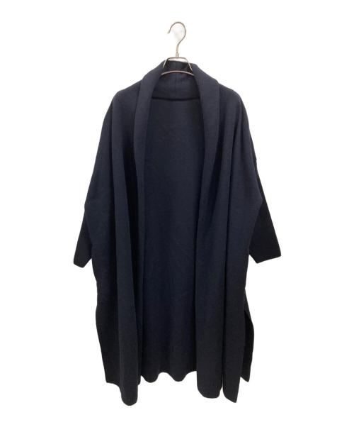 DEUXIEME CLASSE（ドゥーズィエム クラス）DEUXIEME CLASSE (ドゥーズィエム クラス) スムースニットガウンコート ネイビー サイズ:Freeの古着・服飾アイテム