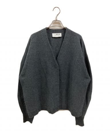 three dots スリードッツ カーディガン S 白 【古着】【中古】【送料無料】 three dots - three dots スリードッツ カーディガン S グレー 【古着