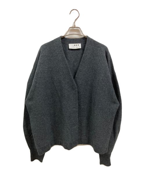 THREE DOTS（スリードッツ）THREE DOTS (スリードッツ) ニットカーディガン/スリードッツ/A028 FW7002Y グレー サイズ:Sの古着・服飾アイテム