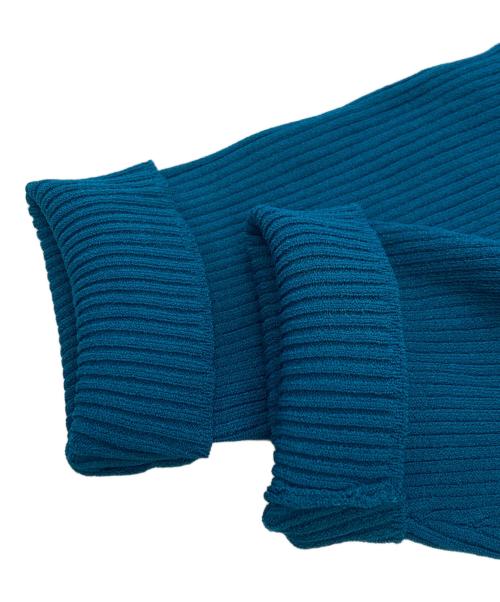 UN3D.（アンスリード）UN3D. (アンスリード) リブニット/アンスリード/522342600201 グレー×ブラウン サイズ:Mの古着・服飾アイテム