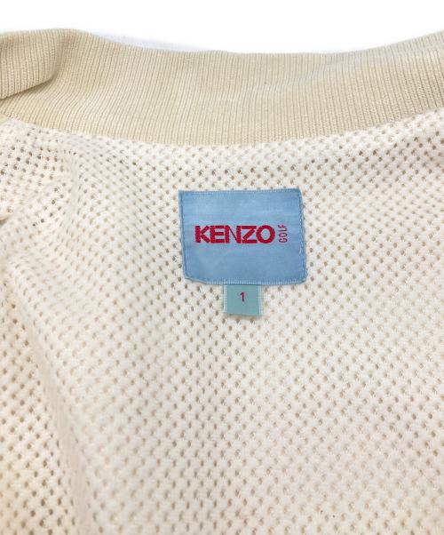 KENZO GOLF（ケンゾー ゴルフ）KENZO GOLF (ケンゾー ゴルフ) レザージャケット　ケンゾー ゴルフ　536V6621 アイボリー サイズ:1の古着・服飾アイテム