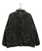 KITH×South2 West8×Columbiaキス×サウスツー ウエストエイト×コロンビア）の古着「Flocked Monogram Coaches Jacket/キス/サウスツー ウエストエイト/コロンビア/KHM010783」｜ブラック
