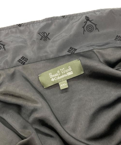 KITH（キス）KITH South2 West8 Columbia (コロンビア) Flocked Monogram Coaches Jacket/キス/サウスツー ウエストエイト/コロンビア/KHM010783 ブラック サイズ:XXLの古着・服飾アイテム