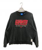 KITH×NFLキス×エヌエフエル）の古着「Giants Nelson Vintage Crewneck/キス/エヌエフエル/23070060002830/23AW」｜ブラック