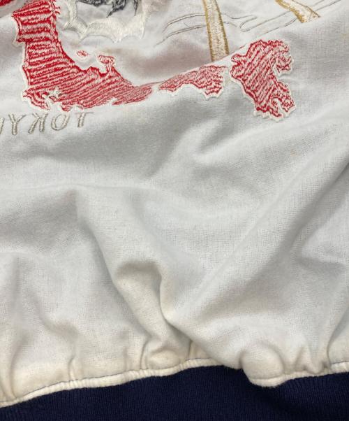 Duck（ダック）Duck (ダック) スカジャン/ダック/YKOTA A.B. 日本製 60’ｓ ブルー サイズ:Mの古着・服飾アイテム