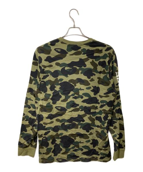 A BATHING APE（ア ベイシング エイプ）A BATHING APE (ア ベイシング エイプ) カモフラロングスリーブカットソー/ア ベイシング エイプ/001LTF801001X カーキ サイズ:XLの古着・服飾アイテム