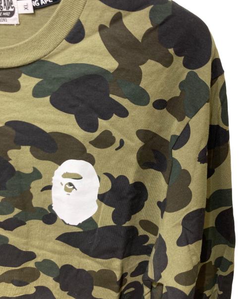 A BATHING APE（ア ベイシング エイプ）A BATHING APE (ア ベイシング エイプ) カモフラロングスリーブカットソー/ア ベイシング エイプ/001LTF801001X カーキ サイズ:XLの古着・服飾アイテム