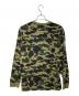 A BATHING APE (ア ベイシング エイプ) カモフラロングスリーブカットソー/ア ベイシング エイプ/001LTF801001X カーキ サイズ:XL：8000円