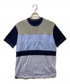 COMME des GARCONS HOMMEコムデギャルソン オム）の古着「18SS切替Tシャツ/コムデギャルソン オム/HA-T025/AD2017」｜ブルー
