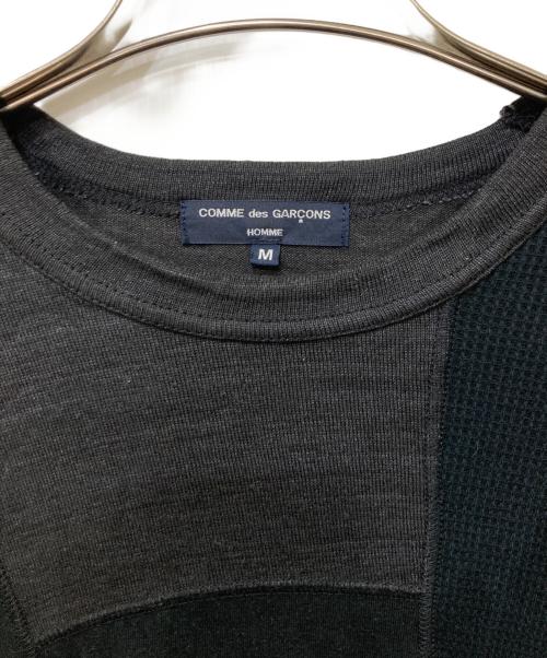 COMME des GARCONS HOMME（コムデギャルソン オム）COMME des GARCONS HOMME (コムデギャルソン オム) パッチワークカットソー ブラック サイズ:Mの古着・服飾アイテム