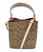 COACHコーチ）の古着「シグネチャーSMタウンバケット/コーチ/B2179-2312」｜ブラウン