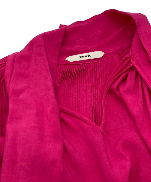 Venit（ヴェニット）Venit (ヴェニット) WOOL RAYON PRODUCTDYE ONE PIECE/ヴェニット/VEE-5137-B ピンク サイズ:38の古着・服飾アイテム