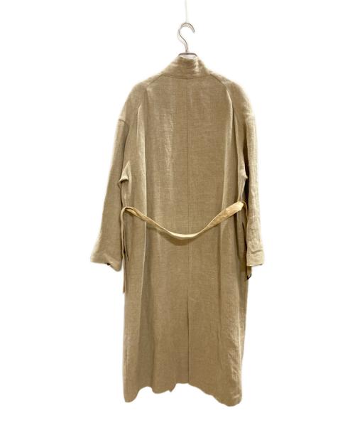 FRAMeWORK（フレームワーク）FRAMeWORK (フレームワーク) ウォッシュリネンガウンコート/フレームワーク/19020220301010 ベージュ サイズ:36の古着・服飾アイテム