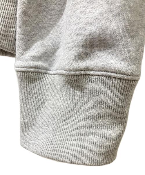 maison kitsune（メゾンキツネ）MAISON KITSUNE (メゾンキツネ) FOX HEAD PATCHハーフジップスウェット グレー サイズ:Mの古着・服飾アイテム