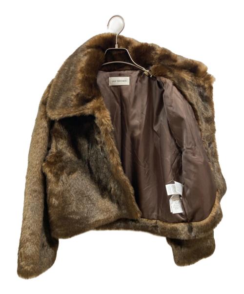 Lily Brown（リリーブラウン）Lily Brown (リリーブラウン) トグルボタンバリエファーコート/リリーブラウン/LWFJ235106 ブラウン サイズ:Freeの古着・服飾アイテム