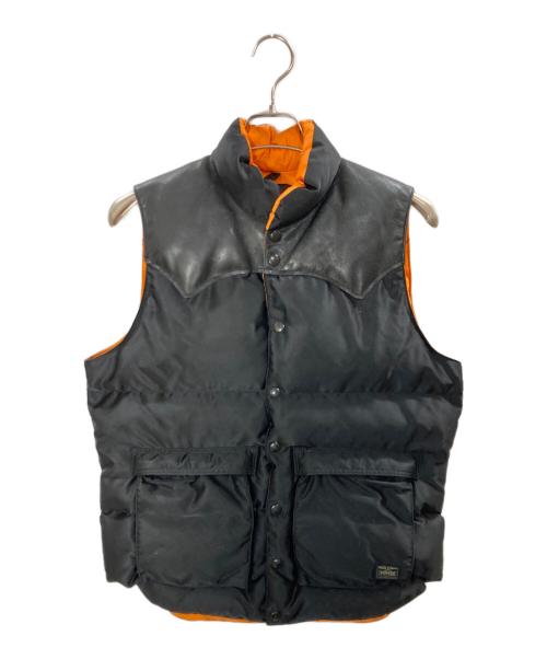 BEAMS（ビームス）BEAMS PORTER (ポーター) RockyMountainFeatherBed (ロッキーマウンテンフェザーベッド) ダウンベスト/ビームス/ポーター/ロッキーマウンテンフェザーベッド/450-492-64 ブラック サイズ:38の古着・服飾アイテム