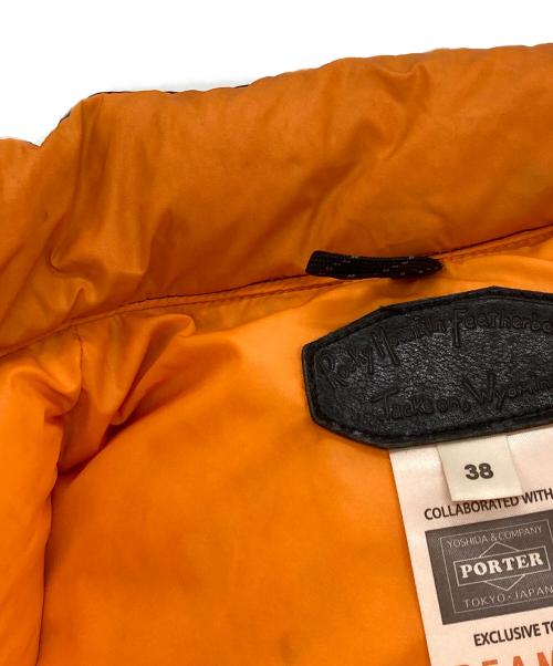 BEAMS（ビームス）BEAMS PORTER (ポーター) RockyMountainFeatherBed (ロッキーマウンテンフェザーベッド) ダウンベスト/ビームス/ポーター/ロッキーマウンテンフェザーベッド/450-492-64 ブラック サイズ:38の古着・服飾アイテム