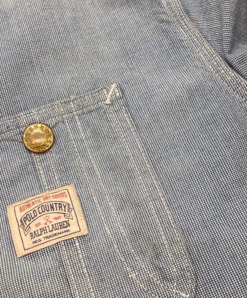 POLO COUNTRY RALPH LAUREN（ポロカントリー ラルフローレン）POLO COUNTRY RALPH LAUREN (ポロカントリー ラルフローレン) カバーオール/ポロカントリー ラルフローレン ブルー サイズ:XSの古着・服飾アイテム