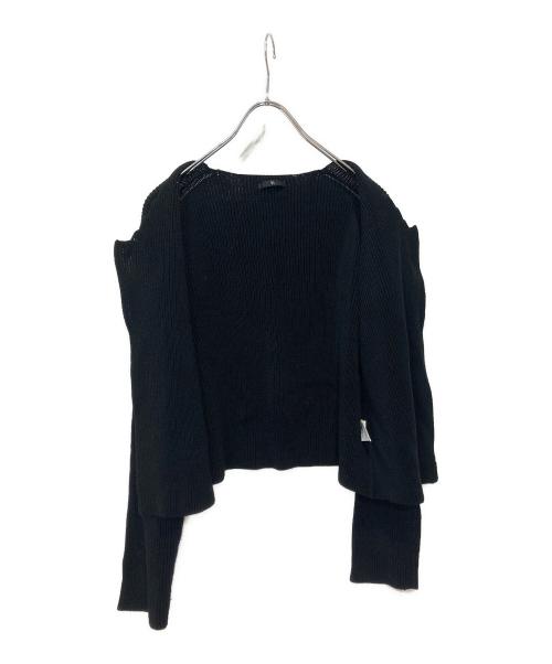 Y's（ワイズ）Y's (ワイズ) ニットカーディガン ブラック サイズ:FREEの古着・服飾アイテム