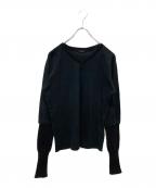 Y'sワイズ）の古着「レイヤードカットソー」｜ブラック