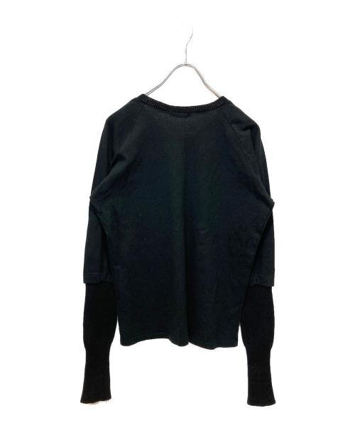 Y's（ワイズ）Y's (ワイズ) レイヤードカットソー ブラック サイズ:FREEの古着・服飾アイテム