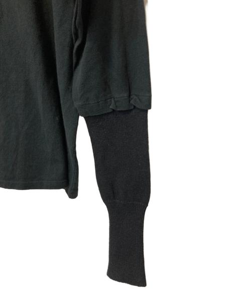 Y's（ワイズ）Y's (ワイズ) レイヤードカットソー ブラック サイズ:FREEの古着・服飾アイテム