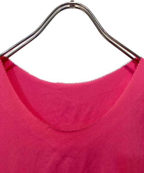 me ISSEY MIYAKE（ミーイッセイ ミヤケ）me ISSEY MIYAKE (ミーイッセイ ミヤケ) ノースリーブニット ピンク サイズ:表記不明の古着・服飾アイテム