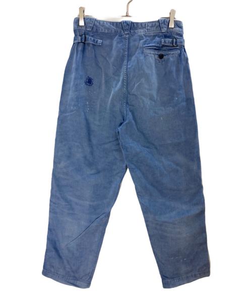 POLO RALPH LAUREN（ポロ・ラルフローレン）POLO RALPH LAUREN (ポロ・ラルフローレン) サイドアジャスターリペア加工ワークパンツ/ポロ・ラルフローレン ブルー サイズ:28/30の古着・服飾アイテム