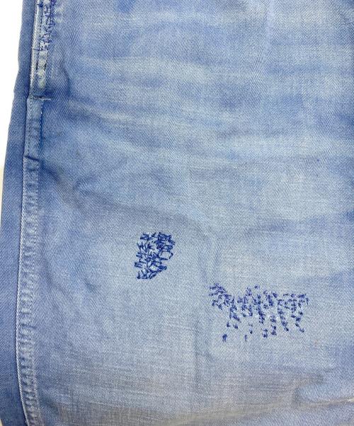 POLO RALPH LAUREN（ポロ・ラルフローレン）POLO RALPH LAUREN (ポロ・ラルフローレン) サイドアジャスターリペア加工ワークパンツ/ポロ・ラルフローレン ブルー サイズ:28/30の古着・服飾アイテム