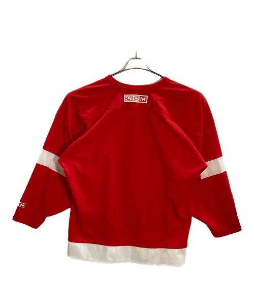CCM（シーシーエム）CCM (シーシーエム) ゲームシャツ レッド サイズ:Lの古着・服飾アイテム