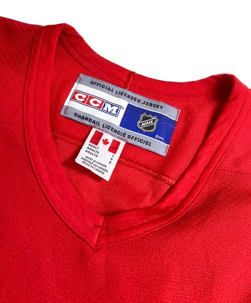 CCM（シーシーエム）CCM (シーシーエム) ゲームシャツ レッド サイズ:Lの古着・服飾アイテム