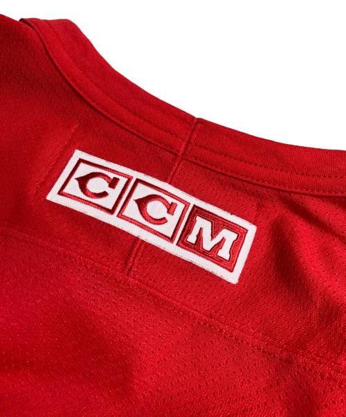 CCM（シーシーエム）CCM (シーシーエム) ゲームシャツ レッド サイズ:Lの古着・服飾アイテム