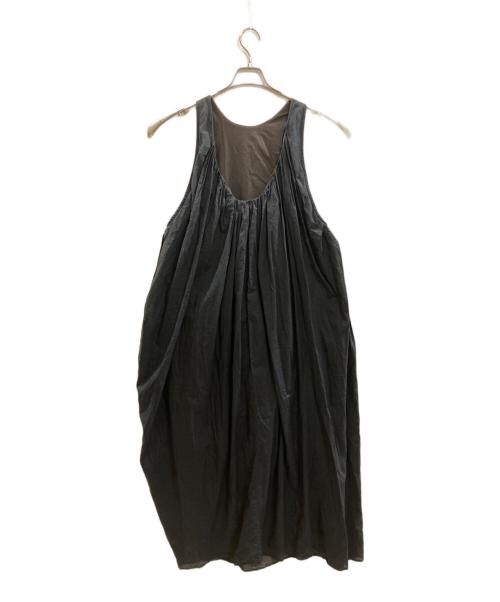 THINGS THAT MATTER（シングスザットマター）THINGS THAT MATTER (シングスザットマター) COTTON SILK SLEEVE-LESS MAXI DRESS/シングスザットマター/0582TM0165P ブラック サイズ:Freeの古着・服飾アイテム