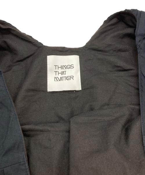 THINGS THAT MATTER（シングスザットマター）THINGS THAT MATTER (シングスザットマター) COTTON SILK SLEEVE-LESS MAXI DRESS/シングスザットマター/0582TM0165P ブラック サイズ:Freeの古着・服飾アイテム