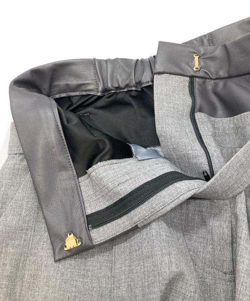 THINGS THAT MATTER（シングスザットマター）THINGS THAT MATTER (シングスザットマター) T/R LAYERED NOTCH TIGHT LONG SKIRT/シングスザットマター/0582TM0177P グレー サイズ:2の古着・服飾アイテム