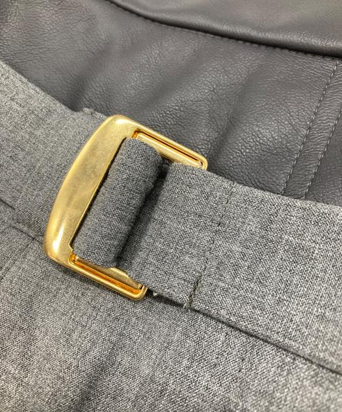 THINGS THAT MATTER（シングスザットマター）THINGS THAT MATTER (シングスザットマター) T/R LAYERED NOTCH TIGHT LONG SKIRT/シングスザットマター/0582TM0177P グレー サイズ:2の古着・服飾アイテム