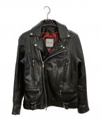 BUFFALO BOBSバッファローボブズ）の古着「ダブルライダースジャケット」｜ブラック