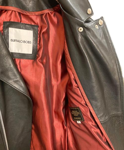BUFFALO BOBS（バッファローボブズ）BUFFALO BOBS (バッファローボブズ) ダブルライダースジャケット ブラック サイズ:2の古着・服飾アイテム