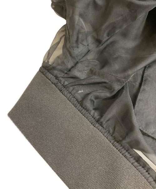 Snidel（スナイデル）Snidel (スナイデル) Sustainableオーガンジーブルゾン ブラック サイズ:FREEの古着・服飾アイテム