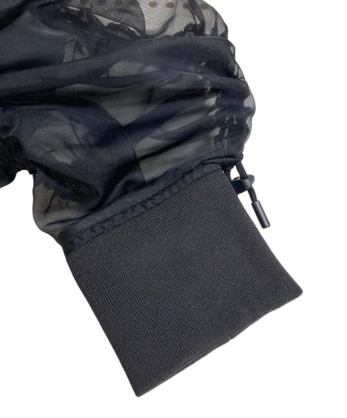 Snidel（スナイデル）Snidel (スナイデル) Sustainableオーガンジーブルゾン ブラック サイズ:FREEの古着・服飾アイテム