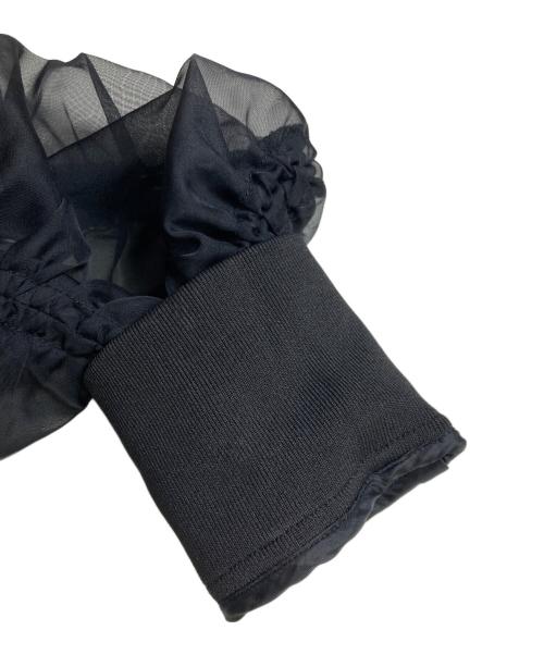 Snidel（スナイデル）Snidel (スナイデル) Sustainableオーガンジーブルゾン ブラック サイズ:FREEの古着・服飾アイテム